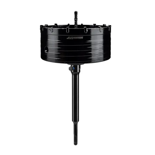 Vista 26 de Mollom Sierra perforadora para hormigón SDS Plus de 8.661 in, cortador de agujeros de alta resistencia con broca de posición central de 4.331 in
