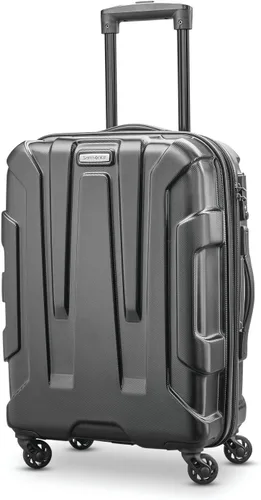 Samsonite - Maleta rígida expandible Centric con ruedas giratorias, Negro), 92794-1041