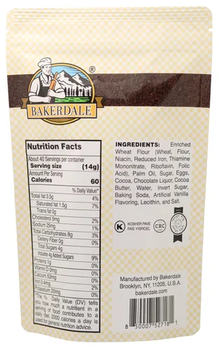 Vista 2 de Bakerdale Migas de Galletas Negras - Tierra de chocolate para corteza, guarnición y coberturas, bolsa de 20 onzas