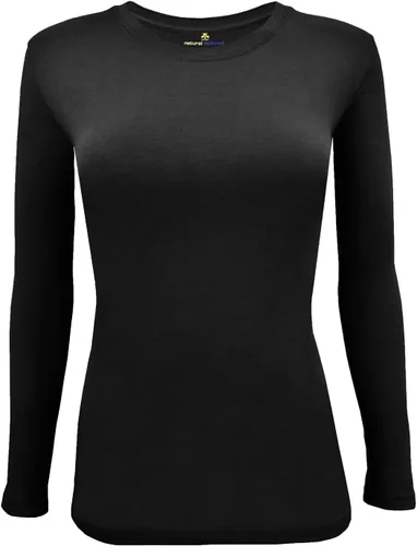 Vista 2 de Natural Uniforms Women's Under Scrub Tee Crew Neck Long Sleeve T-Shirt-5-Pack