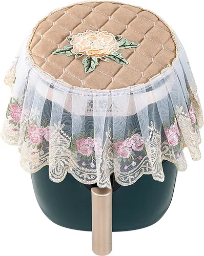 Vista 11 de Cubierta para freidora de aire, paño a prueba de polvo para electrodomésticos, cubierta protectora de encaje para freidora de aire