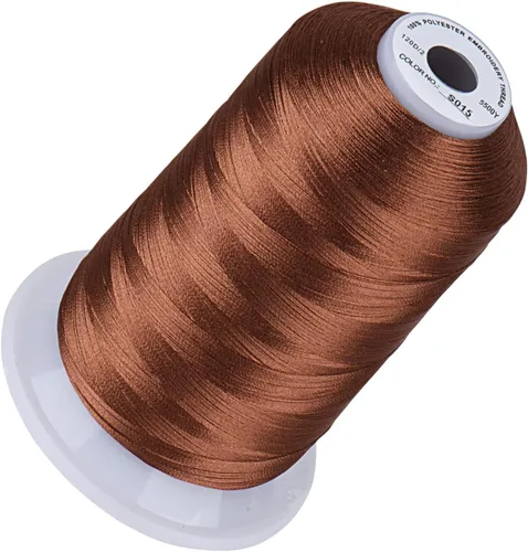 Vista 94 de Simthread 5500 yardas de hilo de bordar, 5000M de alto rendimiento 40WT 100% poliéster – 170+ colores vívidos, clasificado de alta velocidad