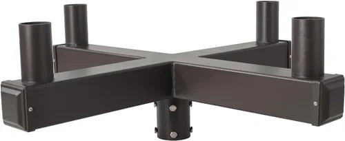 Vista 9 de Adaptador de espiga horizontal cuadrado de 180 grados con 2 brazos para poste cuadrado de 4 pulgadas, soporte de montaje horizontal más alto