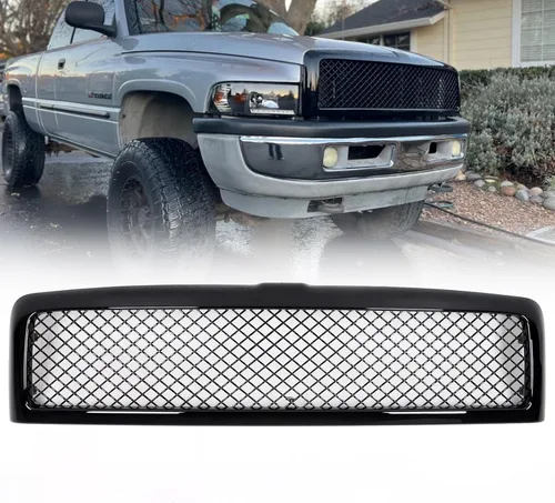 Rejilla de parachoques delantero para Dodge Ram 1994 1995 1996 1997 1998 1999 2000 2001 2002 Dodge Ram 1500 2500 3500 rejilla delantera de malla
