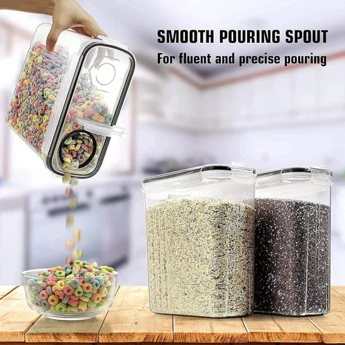 Vista 5 de Wildone 6 recipientes herméticos grandes y 6 contenedores de almacenamiento de cereales