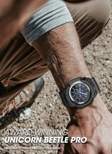 Vista 7 de SUPCASE [Unicorn Beetle Pro] Serie de funda para Galaxy Watch 3 [45mm] lanzamiento 2020, funda protectora resistente con correas