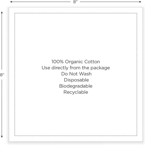 Vista 5 de Five Star Napkins Servilletas de postre 100% algodón, servilleta de cena, servilleta desechable, diario, eventos, recepciones, servilletas