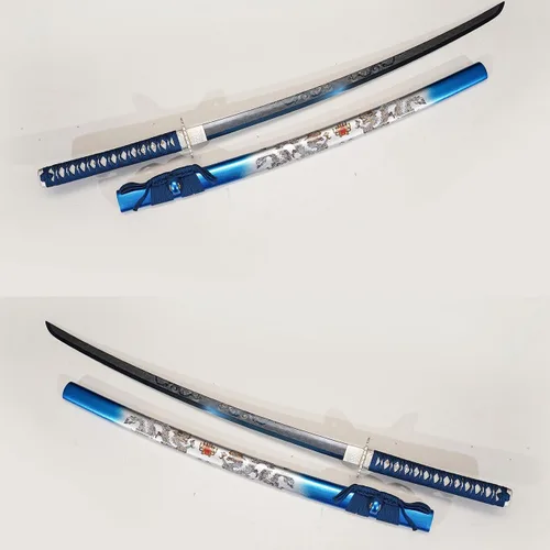 Vista 6 de 1045/1060 de acero de alto carbono forjado a mano tradicional, espada katana templada térmicamente, espadas samurai japonesas, espadas de espada