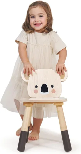 Vista 5 de Tender Leaf Toys - Silla de koala del bosque - Muebles de madera para sala de juegos para niños - Silla con temática de animales linda y resistente