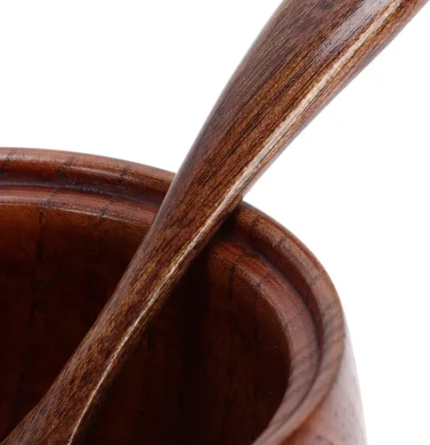 Vista 8 de Juego de 2 tarros de condimentos japoneses, contenedor de condimentos con cuchara de madera y tapa para cocina, cafetería, bar, hogar