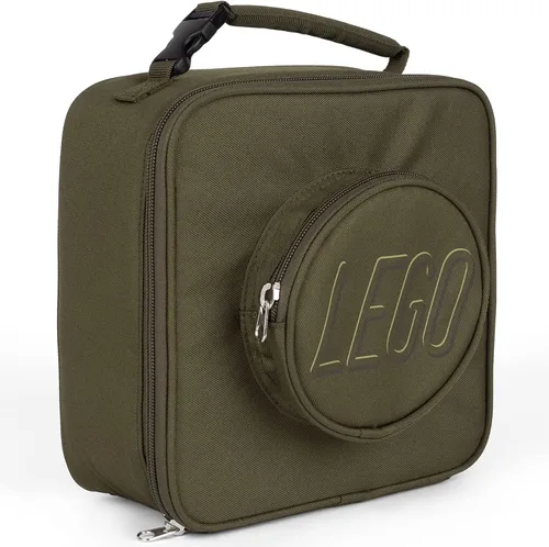 Vista 61 de Bolsa de almuerzo LEGO, duradera y aislada, con bolsillo de malla y compartimento con cremallera, perfecta para comidas sobre la marcha, negra