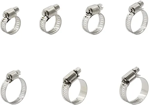 Vista 10 de 20 abrazaderas de cable, abrazaderas ajustables de acero inoxidable 304 para conductos, abrazadera de tubo, abrazadera de conducto de aire