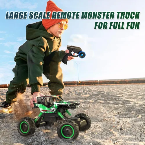 Vista 6 de Double E Automóviles de control remoto 1:18 de doble motor recargable para camionetas 4x4 todoterreno