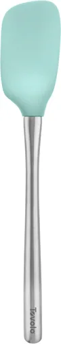 Vista 37 de Tovolo Flex-Core - Espátula con mango de acero inoxidable, cabeza de silicona resistente al calor y libre de BPA, segura para sartenes de hierro
