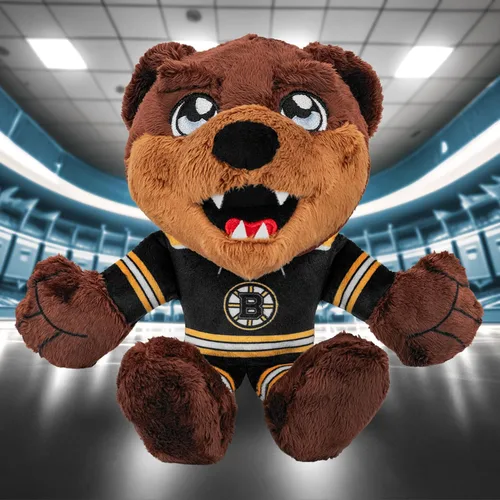 Vista 2 de Bleacher Creatures Boston Bruins Blades 8" Kuricha Mascot Sentada de Peluche - Suave Inspirado en Mascota Chibi de la NHL Cuchillas Boston Bruins V2
