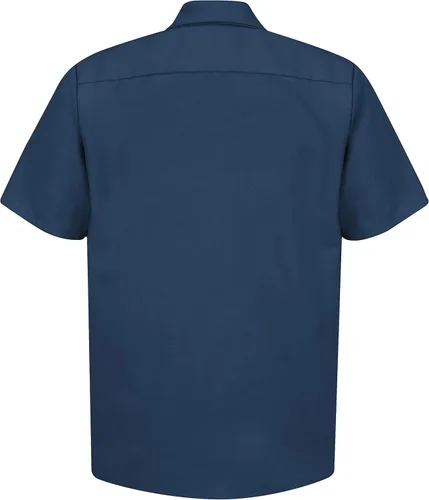 Vista 2 de Red Kap - Camisa de trabajo industrial para hombre, ajuste regular, manga corta