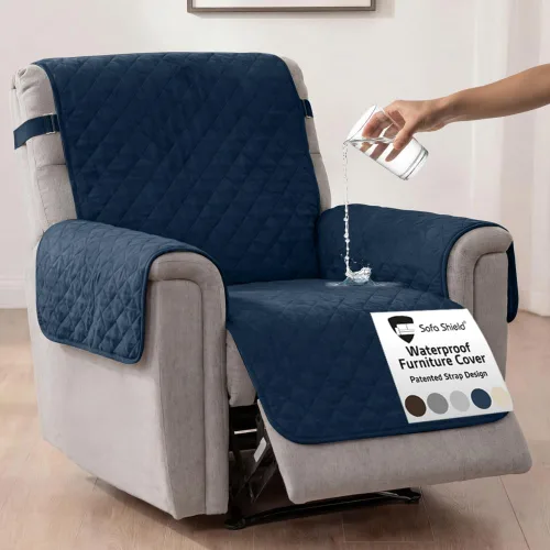 Vista 159 de Sofa Shield® Fundas de sofá para perros, protector reversible de muebles con correa, funda de cojín resistente a manchas y desgarros, asiento de 70