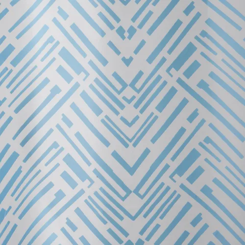 Vista 2 de Zenna Home Cory Chevron - Cortina de ducha impermeable de PEVA, gris y azul, 70 x 72 pulgadas