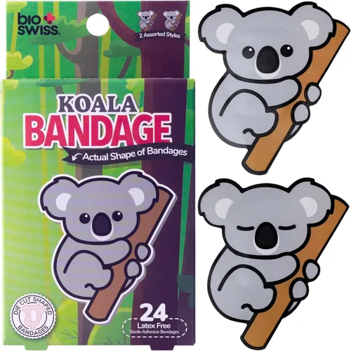 Vista 48 de BioSwiss - Venditas autoadhesivas con estampados de animales, leopardo, cebra, jirafa y tigre, estériles y sin látex para el cuidado de heridas