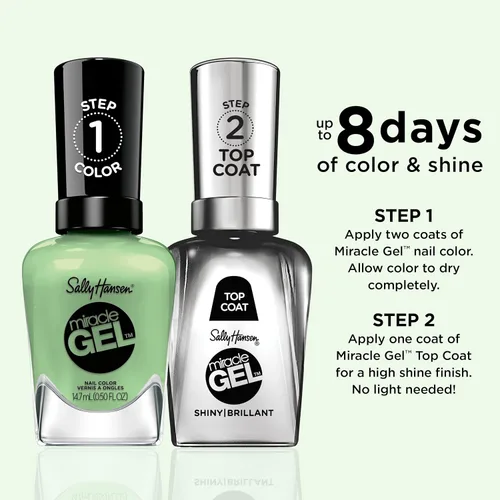 Vista 131 de Sally Hansen Miracle Gel™ x Jared McCain, GOAT Gold, Larga duración, fórmula tipo gel, sin necesidad de lámpara UV, esmalte de uñas dorado