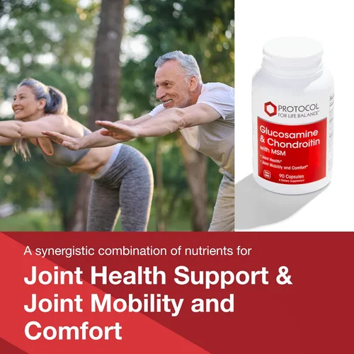 Vista 3 de PROTOCOL FOR LIFE BALANCE Glucosamina y condroitina con MSM - Soporte articular* - Suplemento de condroitina MSM - Sin OMG y sin lácteos - 90