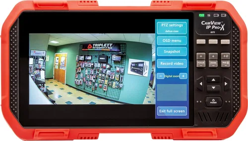 Vista 4 de Triplett 8064 CamView - Probador de cámara HD resistente analógico - SD analógico, AHD 2.0, HD-CVI 3.0, HD-TVI 3.0