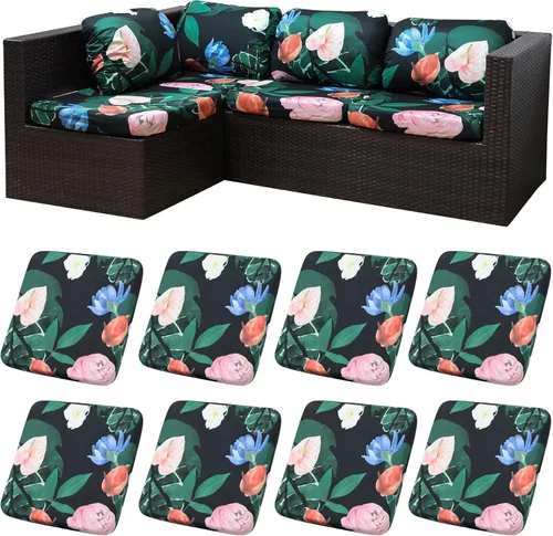 Vista 26 de Fundas de cojín elásticas para patio, fundas de cojín para muebles de patio, fundas de cojín para muebles de patio, protector de muebles lavable