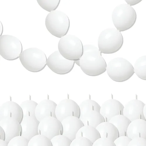 Vista 11 de Globos de Enlace Azul Claro, 60 Piezas de 6 Pulgadas Globos Pequeños de Enlace Rápido Azul Bebé para Hacer Pared de Globos, Arco de Corazón, Globos