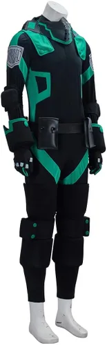 Vista 3 de WOSHOW Disfraz de anime BNHA Hero Cosplay para hombre traje de batalla para Halloween Outfis