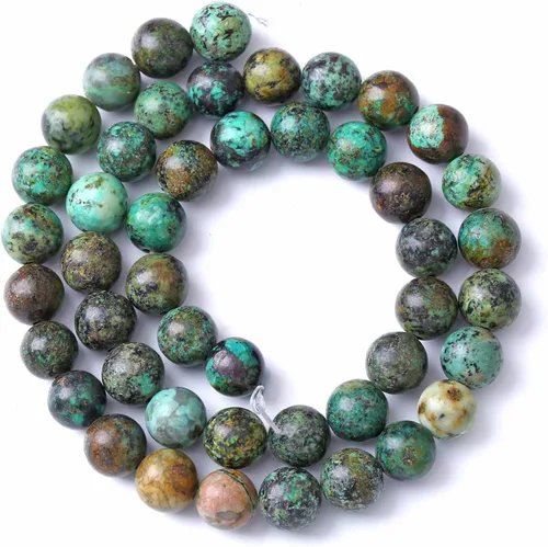 Vista 51 de 10MM 36 Cuentas de Piedras Preciosas de Larimar Azul Natural para Hacer Joyería, Pulseras DIY