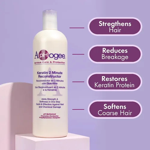 Vista 2 de APHOGEE Dos Minuto Queratina Reconstructor 237 ml (8oz) Intenso por APHOGEE