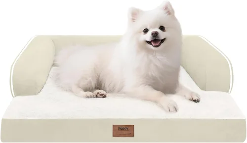 Vista 77 de Cama ortopédica extra grande para perros impermeable: cama de espuma viscoelástica para perros XL y extra grandes, sofá sofá, lavable con funda