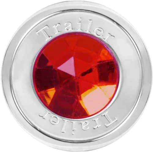 Vista 5 de GG Gran General 95830 Manija de aire de aluminio cromado con agujero de alfiler ámbar con tractor y joya ámbar