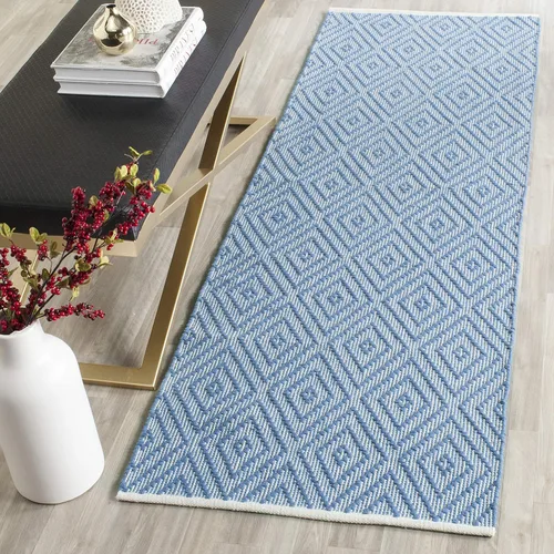 Vista 25 de Safavieh MTK811A-57, alfombra de área de algodón, marfil, tejida a mano, colección Montauk., Algodón, Beige / Marfil