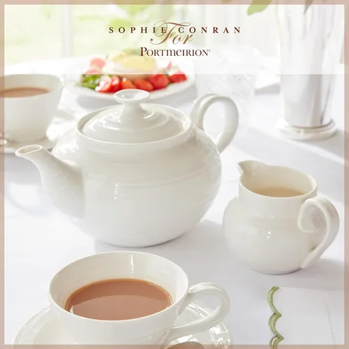 Vista 3 de Portmeirion Tetera blanca Sophie Conran