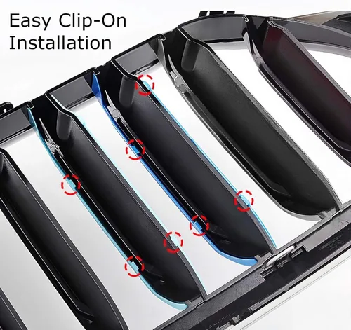 Vista 4 de iJDMTOY Exact Fit - Recortes para parrilla de automóvil, compatible con vehículos BMW