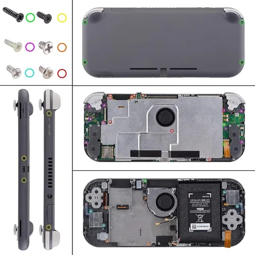 Vista 6 de eXtremeRate Carcasa de repuesto para Nintendo Switch Lite color verde Matcha para Nintendo Switch Lite, NSL con protector de pantalla, funda