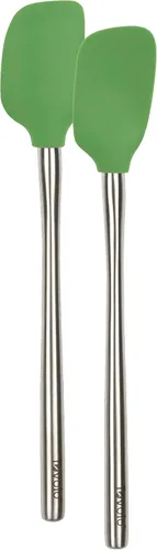 Vista 39 de Tovolo Flex-Core - Espátula con mango de acero inoxidable, cabeza de silicona resistente al calor y libre de BPA, segura para sartenes de hierro