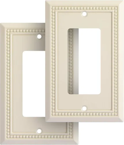 Vista 57 de Sunken Pearls - placa decorativa de pared, placa decorativa de pared, tapa de salida de la placa del interruptor, aleación de zinc sólida y duradera