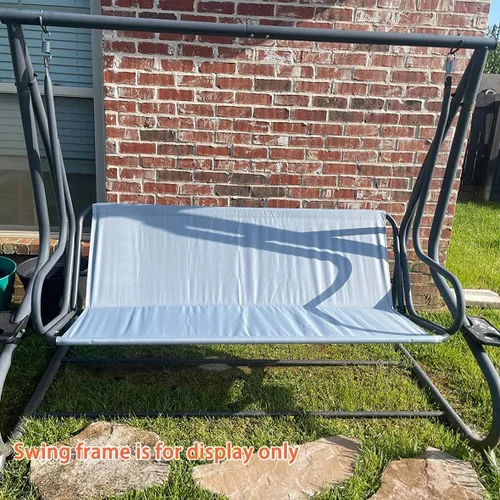 Vista 6 de J&C Funda de repuesto para asiento de columpio de patio, resistente 600D, soporte de asiento de columpio para exteriores, impermeable, resistente a