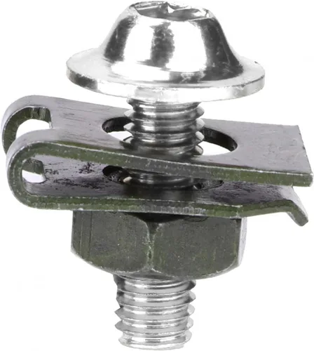 Vista 5 de Tornillos de carenado de motocicleta, 10 tornillos de cuerpo M5, kit de tornillos de cierre de velocidad de husillo, repuesto de tuerca para pernos