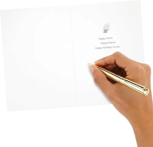 Vista 7 de Hallmark - Tarjetas de Navidad hechas a mano en caja (12 tarjetas con sobres) Chimenea, Hogar Feliz