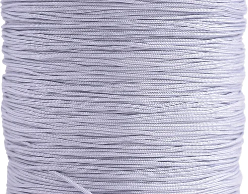 Vista 45 de KONMAY 1 rollo de cuerda de nailon para hacer pulseras de 150 yardas, trenzado de nailon Shamballa Macramé/cordón de cuentas de 0.4mm, cordón