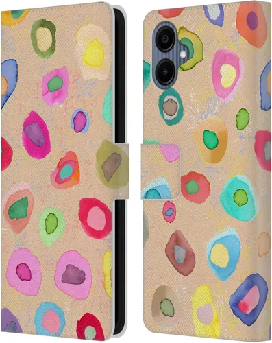Vista 54 de Head Case Designs Officially Licensed Ninola Ditsy Flowers Yellow Nature Bold Leather Wallet Case Compatible with Samsung Galaxy A07 4G