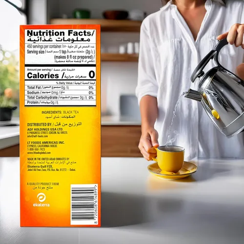 Vista 2 de Lipton Yellow Label Finest Blend Té suelto Calidad premium Té negro Compatible con Strong Chai 31.75 oz (paquete de 1)