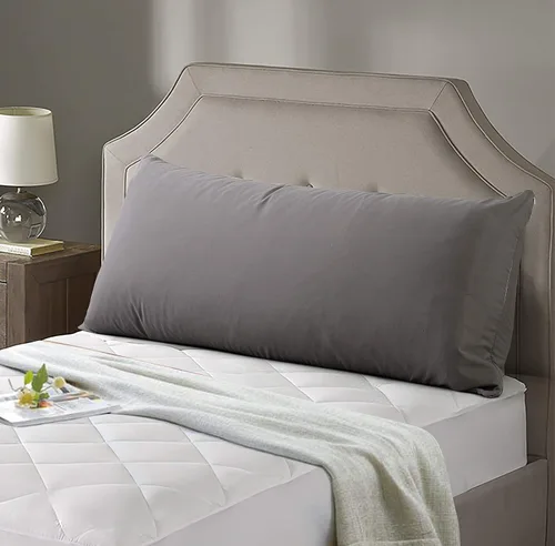 Vista 4 de EVOLIVE Funda de almohada corporal de microfibra ultrasuave de 21 x 54 pulgadas con cierre de cremallera oculto