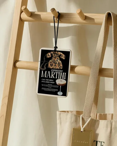 Vista 4 de Ambientador de coche con estampado retro de guepardo, 4 piezas, estampado de leopardo, 8 bolas de la suerte, ambientador colgante para el hogar