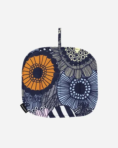 Vista 11 de MARIMEKKO Pieni Unikko Oven Mitt with Hanging Loop – Refine Your Kitchen Décor with Our Floral Oven Mitts — Kitchen Mitts for Oven (12 in x 6 in)