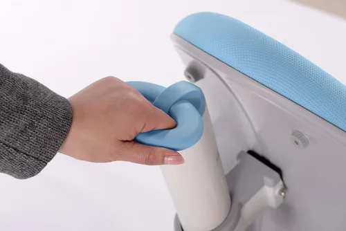 Vista 4 de ApexDesk Little Soleil DX Series - Silla infantil con altura ajustable color azul