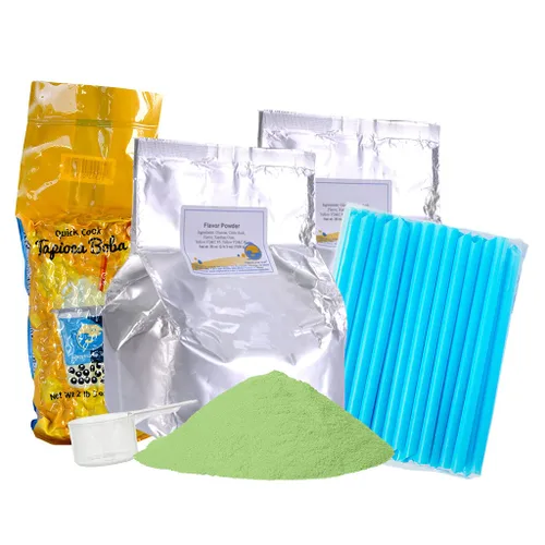 Vista 12 de BUBBLE TEA SUPPLY At Home Té de leche negra [40-45 bebidas] Kit de té de burbujas para principiantes, set de regalo de té de burbujas Boba